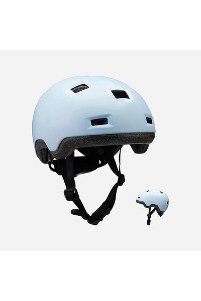 Decathlon Oxelo Kids Helmet - Pastel Blue - Skate / Skateboard / Scooter