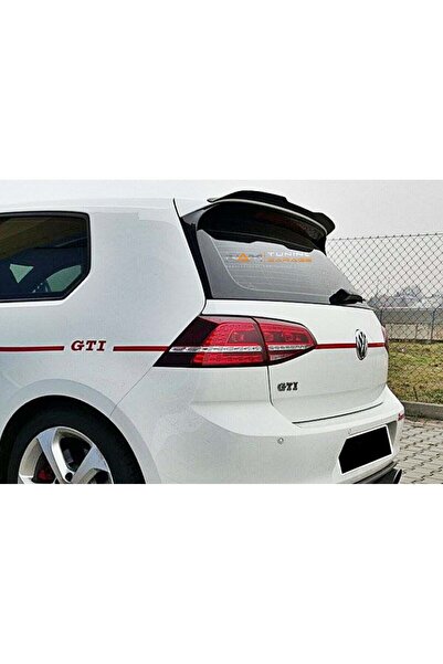 NamTuning Golf 7 Spoyler Üst Çıta Cap Ok Spoiler 2012-2019 arası Parlak Siyah