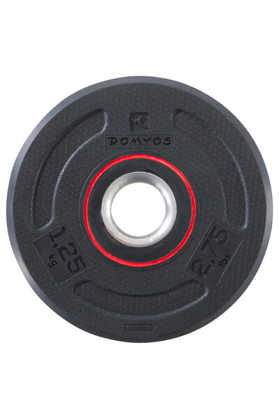 Decathlon Corength Kauçuk Ağırlık Plakası - 1,25 Kg - 28 Mm Sap