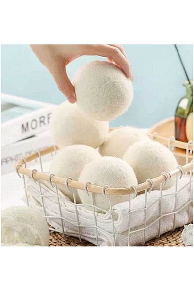 Reyo Natural Softener Large 6 Pieces Laundry Wool Ball with Cloth Bag