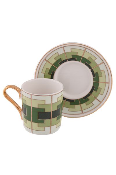 Lucky Art Hegemonia 6-Piece New Bone Coffee Cup Set