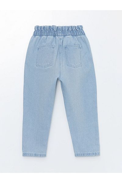 LC Waikiki Pantaloni de bază din blugi pentru fetiță cu talie elastică - W44750Z1
