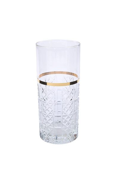 Canba Paris Boutique 6-Piece Soft Drink Glass Gold