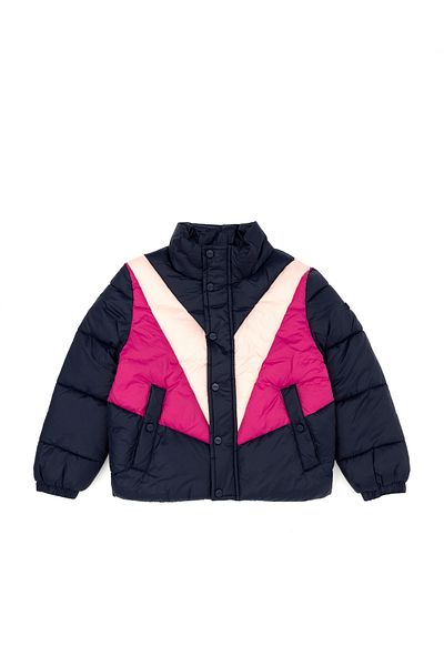 U.S. Polo Assn. Girl's Navy Blue Coat 50271547 -Vr033