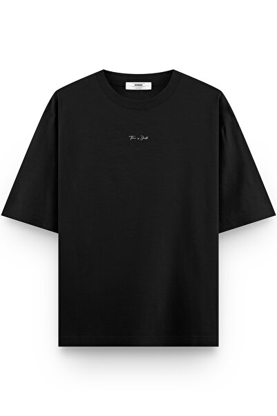 Overoz Скелетна голова на спині Oversize футболка 1208