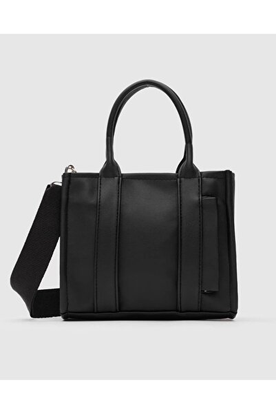 MERİÇ ÇANTA Yıkanmış Deri Kadın Çantası Siyah
