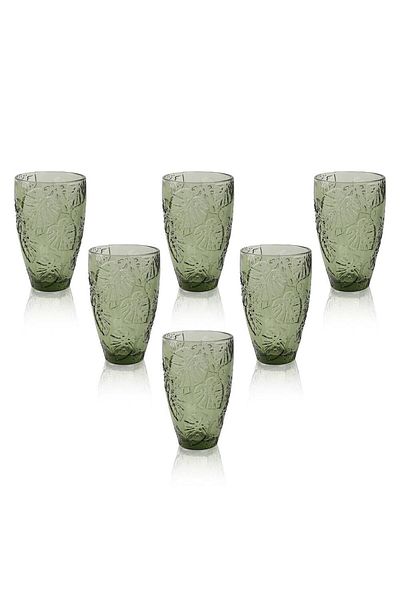 Lucky Art Lillian 6-Piece Glass Soft Drink Cup