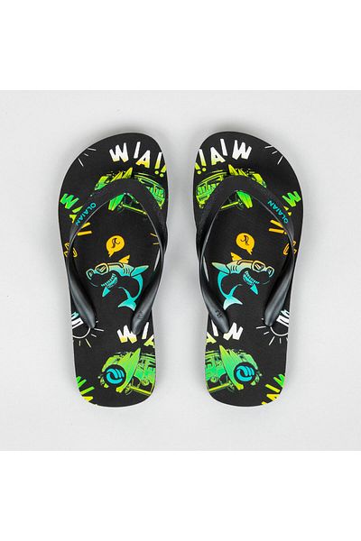 Decathlon Olaian Children's Flip Flops - Black - 120 Vanlife