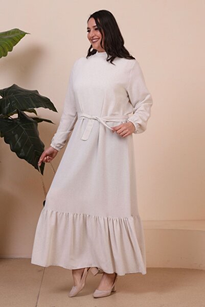 Ferace Γυναικεία Ρούχα Hijab Καλοκαιρινή Πλισέ Φόρεμα Hijab Stone