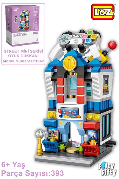 Vagonlife Loz Street Mini Series Play Shop -Lz1642 (393 Pieces) Toy Building Set