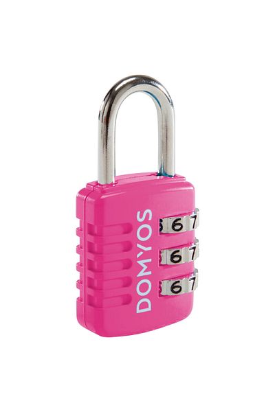 Decathlon Κλειδαριά Domyos με κωδικό πρόσβασης - Ροζ