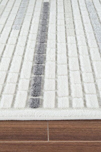 Kaşmir Halı 7/24 Sierra Leon Siyah Salon Mutfak Halısı Yolluk