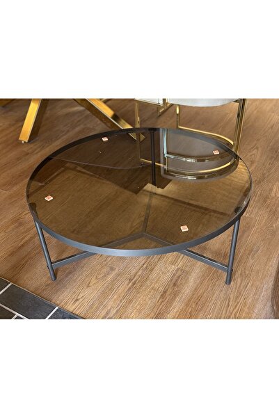 LİLACAM DESİGN Demonte(SİYAH) Orta Sehpa 5mm Temperli Cam