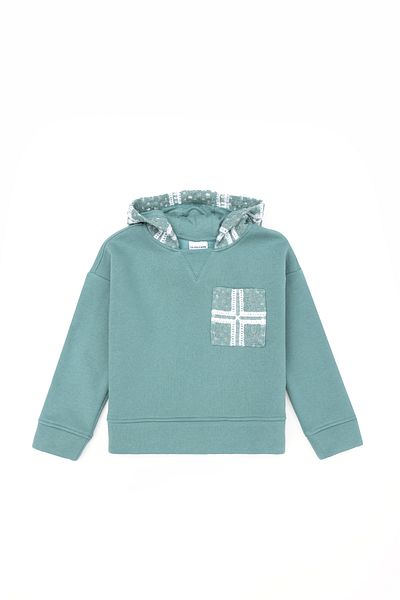 U.S. Polo Assn. Суичър за момиче в цвят мента -50272432-VR090