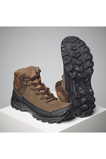 Decathlon Solognac Erkek Deri Avcı Botu - Kahverengi - Avcılık ve Doğa Gözlemi - Crosshunt 100 D