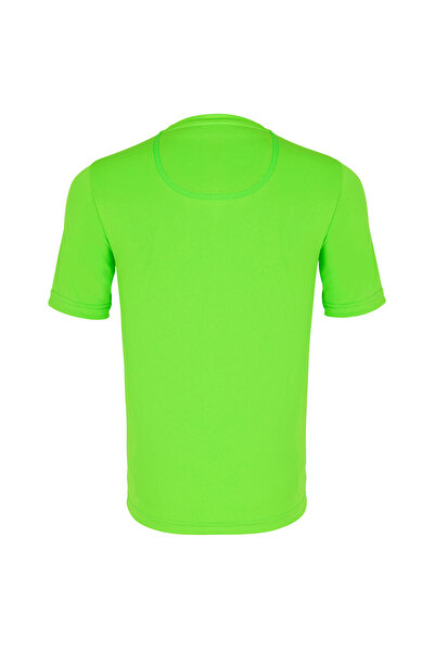 Decathlon Olaian Παιδικό μπλουζάκι με κοντό μανίκι με προστασία UV - Πράσινο - Μοτίβο - 100