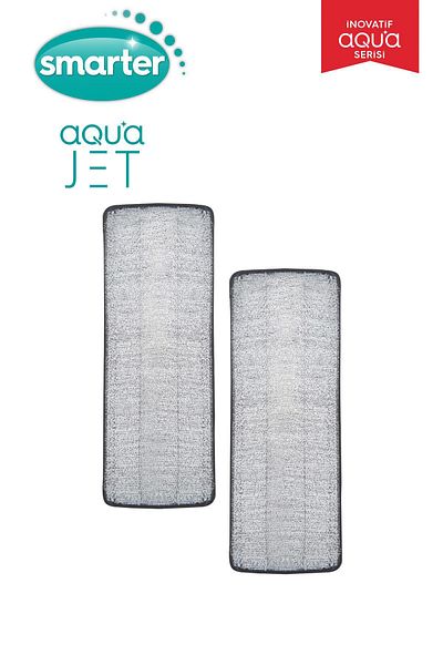 SMARTER Aqua Jet 2 Pieces Spare Mop - Clean and Dirty Water Separation Feature Tablet Mop Cleaning Set Mop