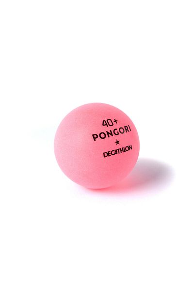Decathlon Pongori Table Tennis Ball - 6 Pieces - Pink - Ttb 100