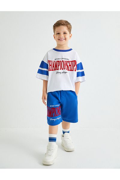 Koton Sportliche bedruckte Shorts mit Taschen und Taillenband