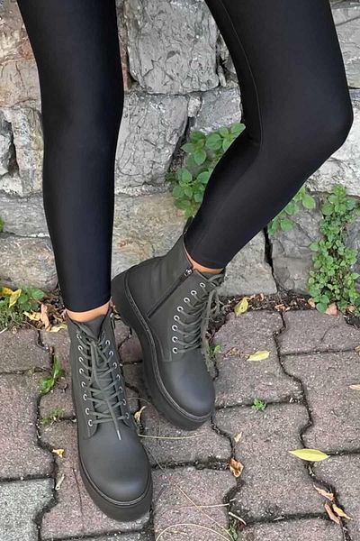Bambi Matte Khaki Women's Boots & Booties02823410009