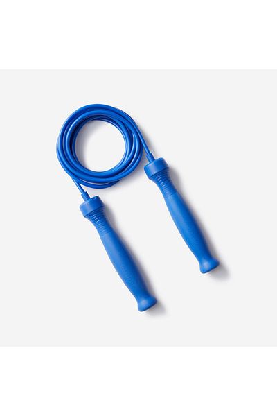 Decathlon Domyos 3 m Light Blue Adjustable Jump Rope - Rubber Handle