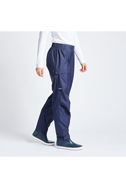 Decathlon Kadın Su Geçirmez Yelkenli Üst Pantolonu - Lacivert - Sailing 100