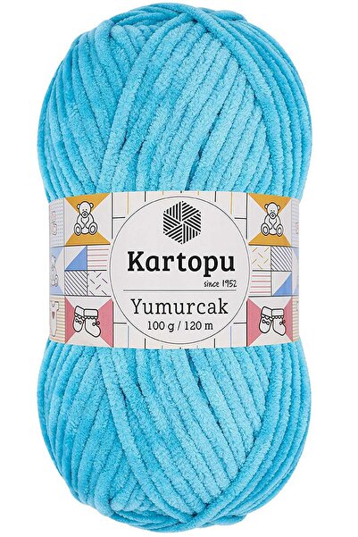 Egg Velvet Hand Knitting Yarn Suitable for Colorful Projects with Turquoise Color