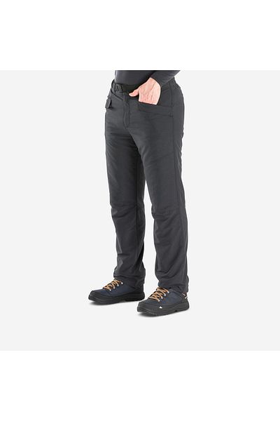 Decathlon Men's Waterproof and Warm Outdoor Trousers - Gray - Sh100