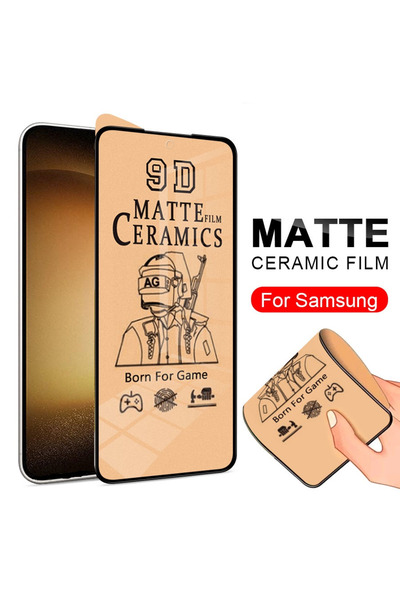 Fibaks Samsung Galaxy S23 Matte Ceramic Screen Protector Anti-Fingerprint Nan...