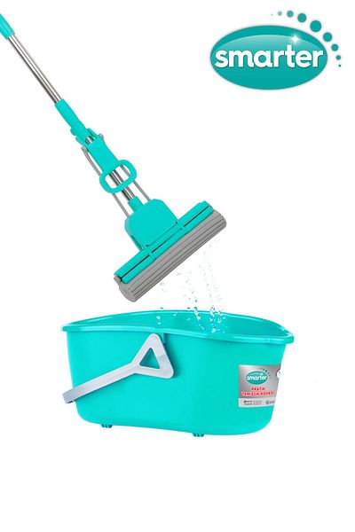 SMARTER Double Squeeze Practical Mop Practical Bucket Mop Mop Cleaning Set