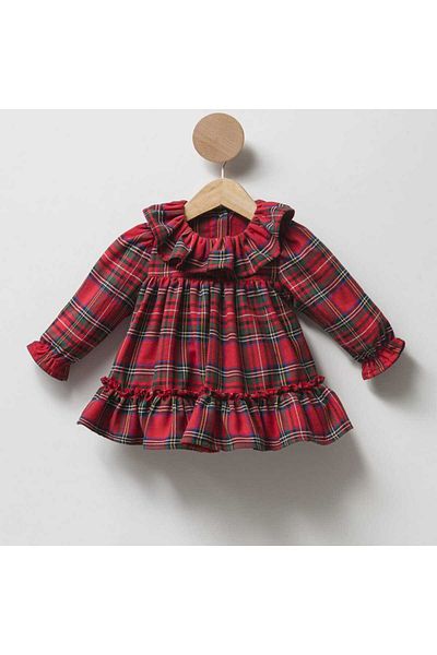 Cumino Red Plaid Dress-Mont Set