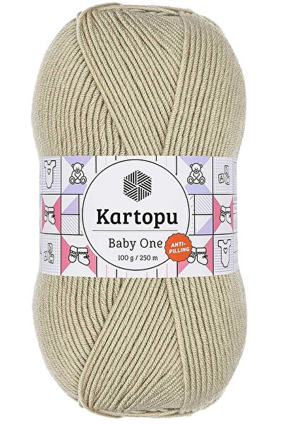Genel Markalar Baby One Tüylenmeyen El Örgü İpi Yünü Bej K861