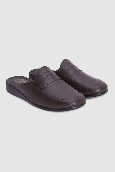 D'S Damat Ανδρικές παντόφλες Brown Guest Dowry Groom Home