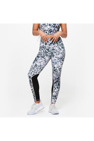 Decathlon Domyos Kadın Yüksek Belli Toparlayıcı Tayt - Çok Renkli