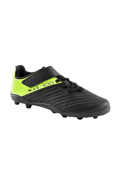 Decathlon أحذية كرة القدم للأطفال - أسود / أصفر - 100 Easy Ag/fg