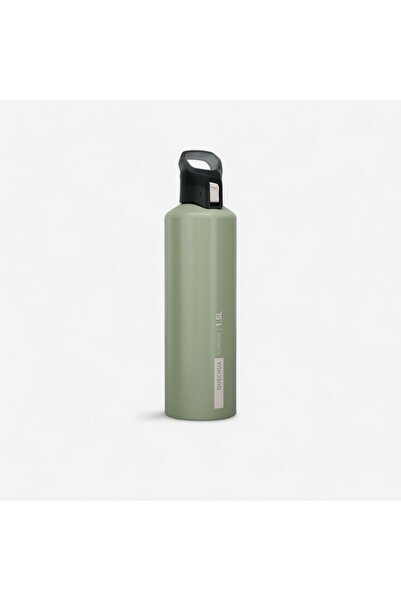 Decathlon Quechua Aluminum Flask - Quick Release Lid - 1.5 L - Khaki
