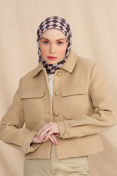 Modakaşmir وشاح قطني من ماركة "MK"