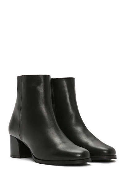 Derimod Γυναικείες μαύρες μπότες με ψηλό τακούνι με φερμουάρ, χειμερινές 24wfe401018