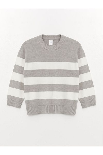 LC Waikiki Lw - Crew Neck Striped Baby Boy Knitwear Sweater