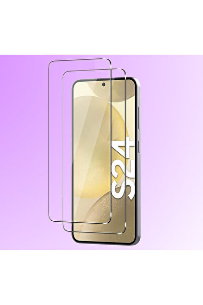 Fibaks واقي شاشة كامل لهاتف جالاكسي إس24 / إس25 زجاج عالي الدقة+ مضاد للكهربا...