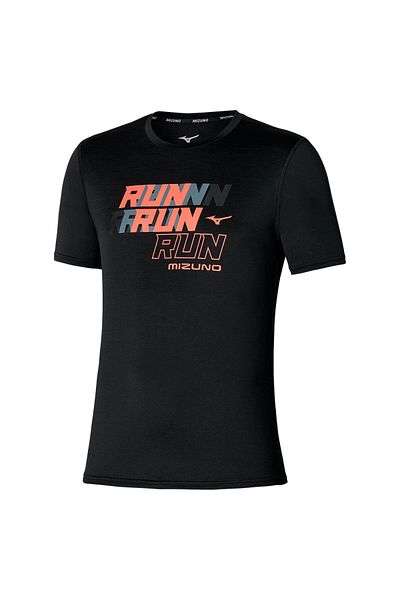 MIZUNO Ανδρικό μπλουζάκι Core Run μαύρο