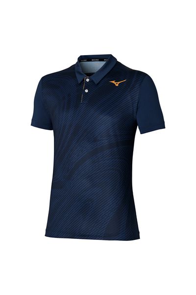 MIZUNO Ανδρικό μπλουζάκι Charge Shadow Polo Navy Blue
