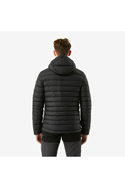 Decathlon Forclaz Erkek Outdoor Kuş Tüyü Şişme Mont - Kapüşonlu - Siyah - MT500 - -10 °C