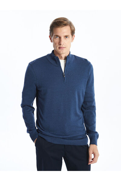 LC Waikiki LCW Stehkragen Langarm-Strickpullover für Herren