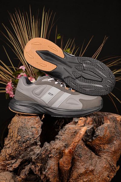 M.P. Men's Winter Waterproof, Guaranteed Non-Slip Sole Orthopedic Lightweight Comfortable Gray Style Sports Shoes
