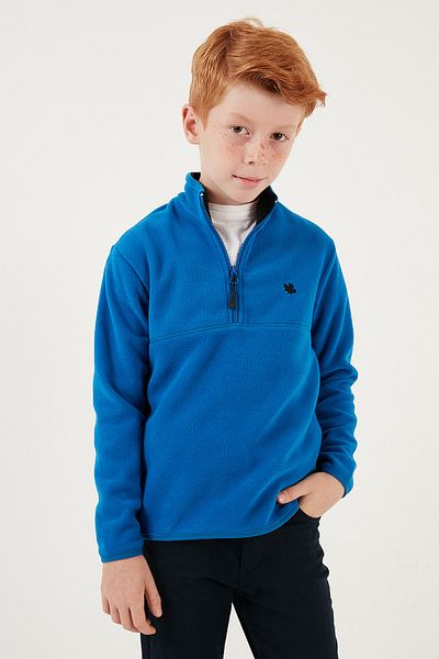 Lela Unisex Παιδικό Fleece - Μαλακή υφή, Φερμουάρ, Γιακάς, Χειμώνας 5905002