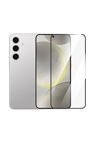 Fibaks لهاتف سامسونج جالاكسي S24 / S25 غطاء كامل واقي شاشة زجاجي ممتص للصدمات