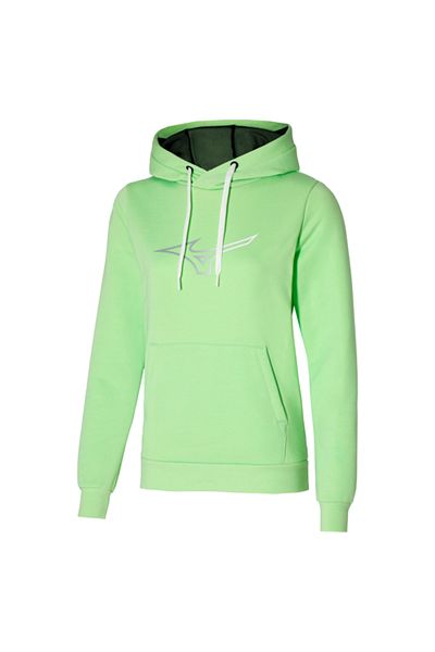 MIZUNO Release Hoodie Women's Hooded Sweatshirt Green