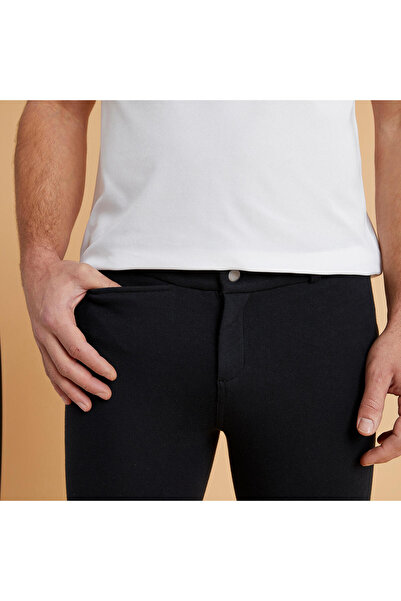 Decathlon Fouganza 100 Binicilik Pantolonu - Erkek - Siyah