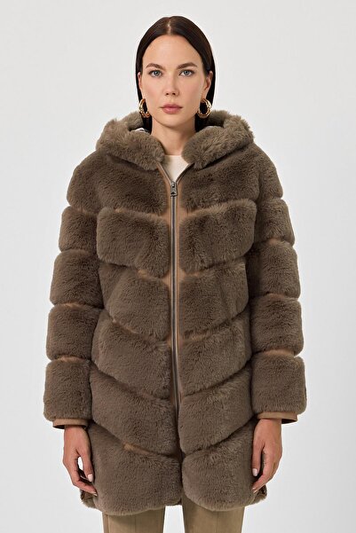 Deri Company Martina Vizon Tüylü Mont